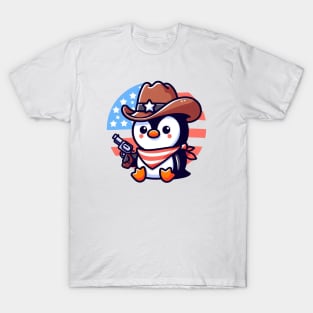 A Whimsical Tribute to American Culture in Cartoon Style T-Shirt